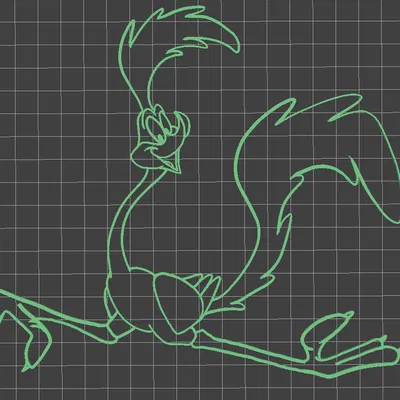 Mô hình chim Road Runner hoạt hình