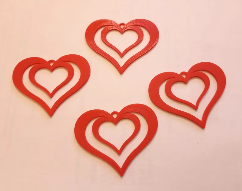 Bookmark/Mặt dây chuyền/Đồ trang trí hình trái tim - Image 1