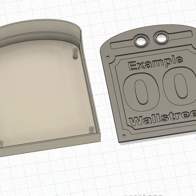 Vỏ Bảng Số Nhà Cho Linh Kiện Điện Tử và 2 Nút Nhấn