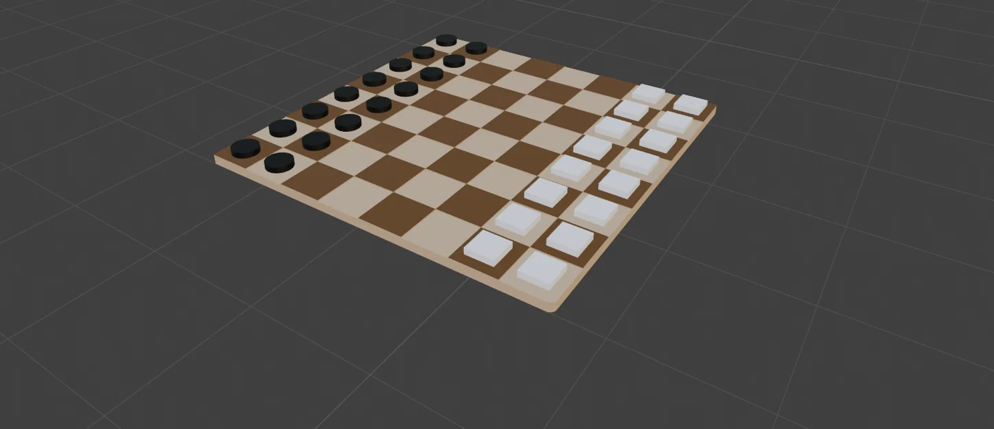 Bàn Cờ Checkers 3D - Image 1