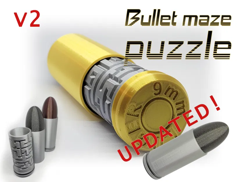 Mô hình câu đố viên đạn 9mm LUGER cập nhật - Image 1