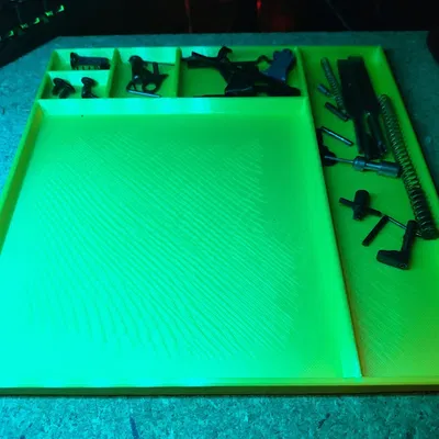 Khay Làm Việc Có Ngăn Chia Đựng Linh Kiện Nhỏ