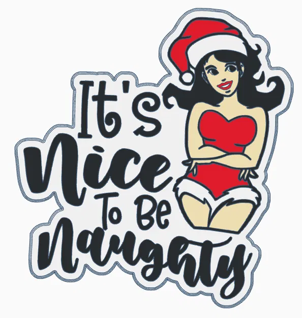 Thật Tuyệt Vời Khi Được Nghịch Ngợm - Huy Hiệu Giáng Sinh Sexy - Image 1