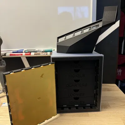 Hộp Chứa Tiền Xu Phân Loại CAD