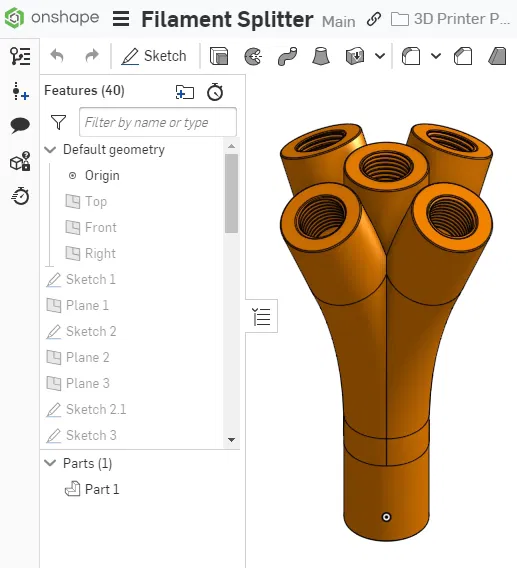 Bộ chia Filament 5 Đường - Image 1
