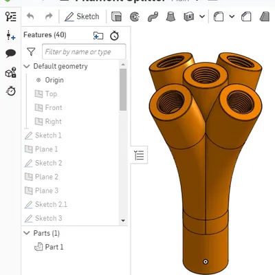 Bộ chia Filament 5 Đường