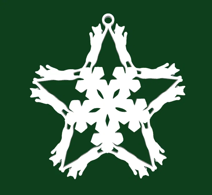 6 Bông Tuyết Mèo Trang Trí Cây Thông Noel - Image 6