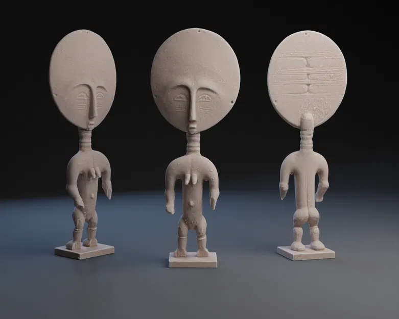 Akua'ba - Tượng Gỗ Ghana - Image 1