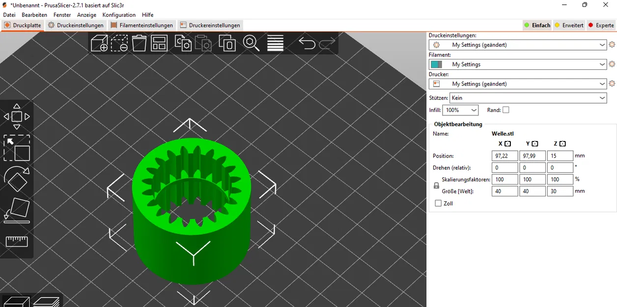 Trục D=40mm L=30mm Z=20 - Image 1