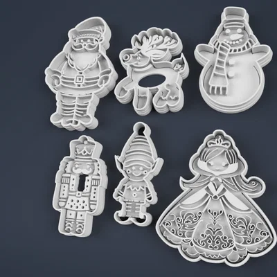 Khuôn cắt và stencil bánh quy Giáng Sinh - Bộ cờ vua!