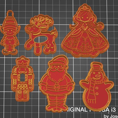 Khuôn cắt và stencil bánh quy Giáng Sinh - Bộ cờ vua!