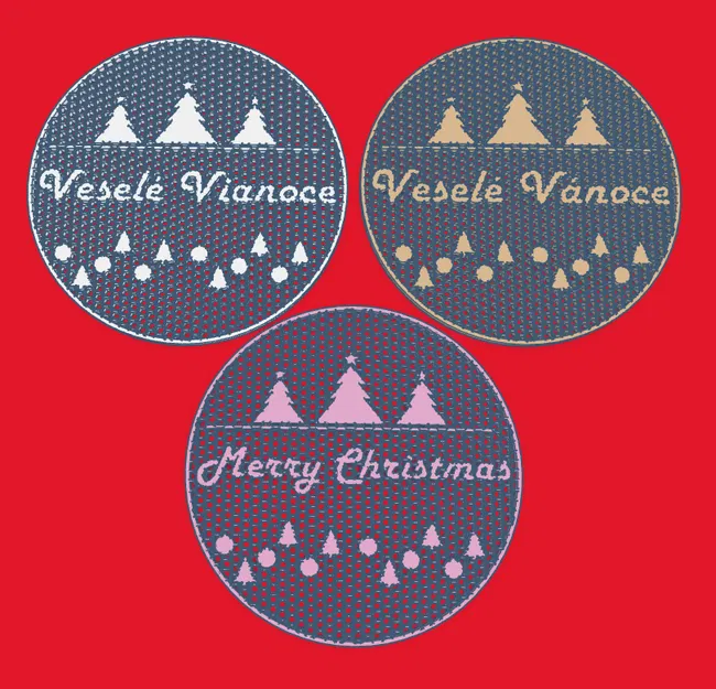 Coaster Giáng Sinh CZ, SK, EN - Image 1