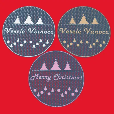 Coaster Giáng Sinh CZ, SK, EN