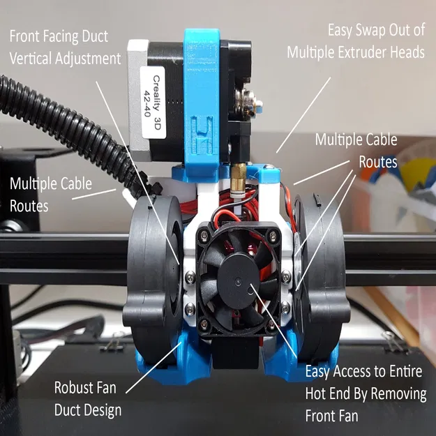 Hệ Thống Ống Quạt & Thay Đổi Công Cụ Hydra cho Ender 3, 5, CR10 - Image 2