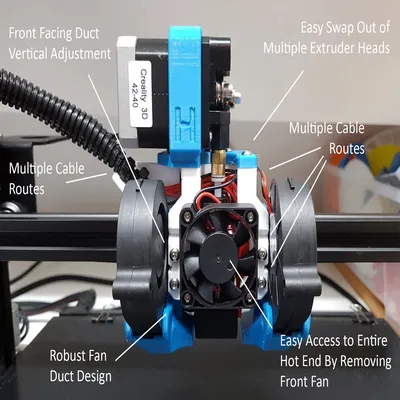 Hệ Thống Ống Quạt & Thay Đổi Công Cụ Hydra cho Ender 3, 5, CR10