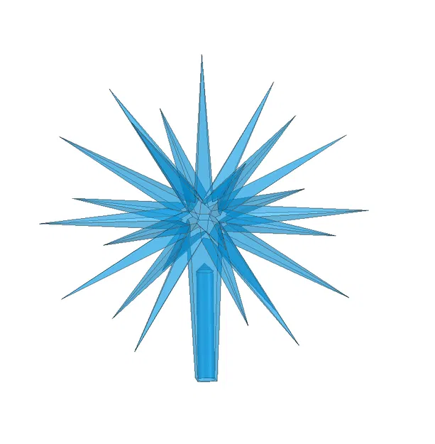 Ngôi Sao Morovian 26 Cánh Lỗ Gắn Dây 5/16 inch - Image 1