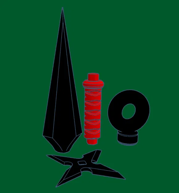 Bộ Ninja Shuriken + Kunai - Image 1