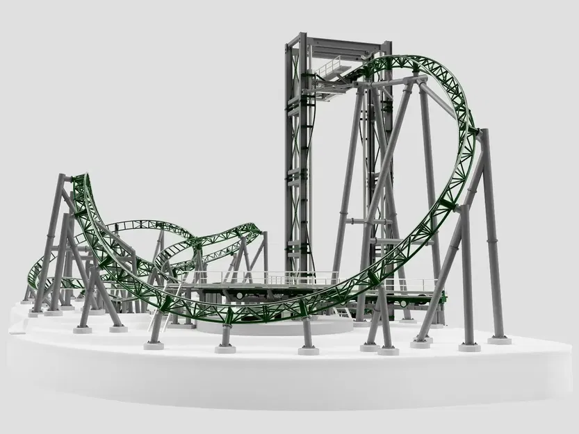 Mô hình Tàu Lượn Siêu Tốc Intamin Multi Dimension của LTS Design - Image 1