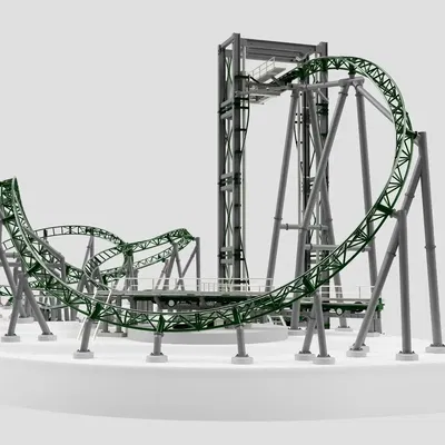 Mô hình Tàu Lượn Siêu Tốc Intamin Multi Dimension của LTS Design