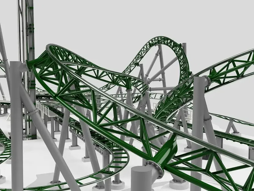 Mô hình Tàu Lượn Siêu Tốc Intamin Multi Dimension của LTS Design - Image 2