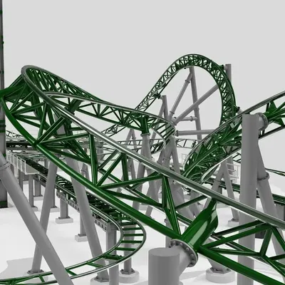 Mô hình Tàu Lượn Siêu Tốc Intamin Multi Dimension của LTS Design