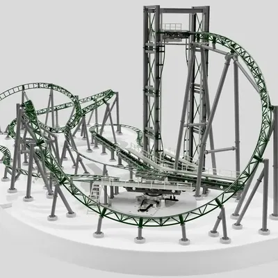 Mô hình Tàu Lượn Siêu Tốc Intamin Multi Dimension của LTS Design
