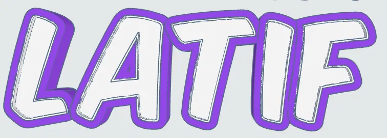 Đèn LED Tên Tự In LATIF - Image 1