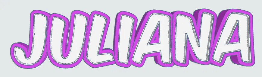 Đèn LED Tên JULIANA - Mẫu In 3D - Image 1