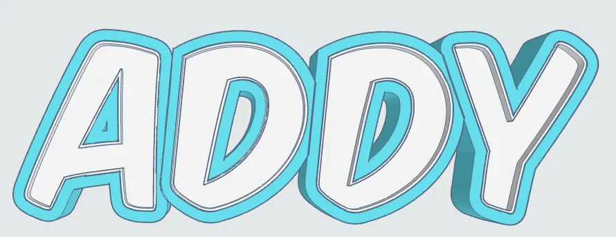 Đèn LED Tên ADDY (Namenslampe) - Image 1