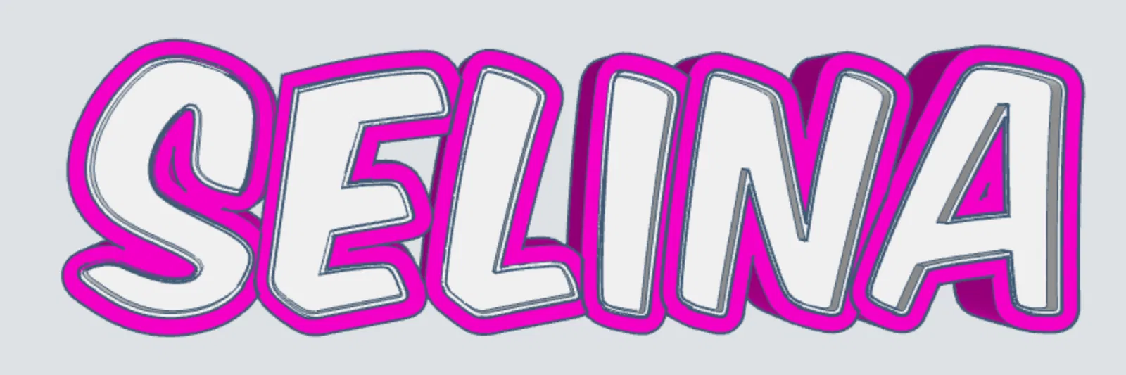 Đèn LED Tên "SELINA" - Image 1