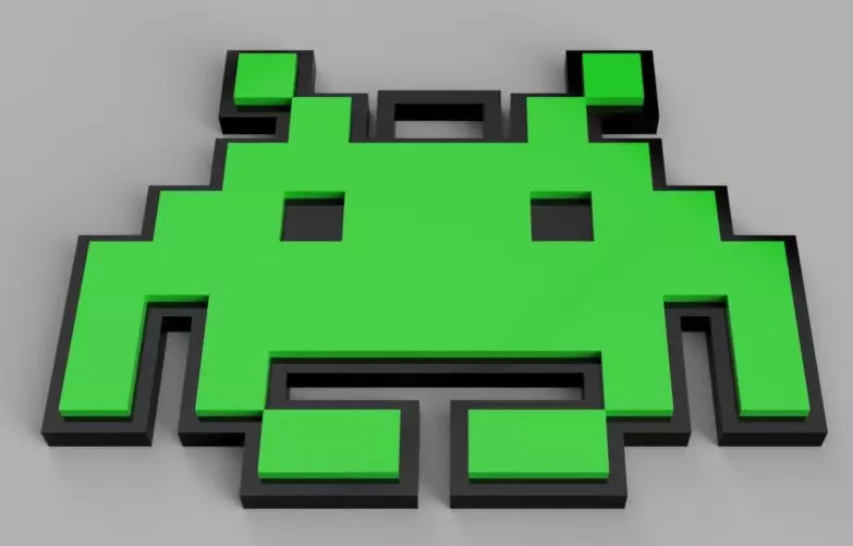 Móc Khóa Space Invaders / Space Invaders Keychains - Image 1