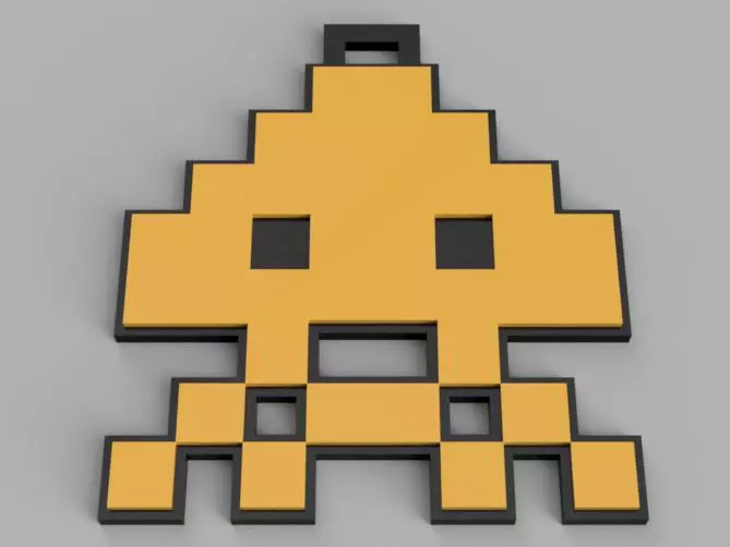 Móc Khóa Space Invaders / Space Invaders Keychains - Image 2