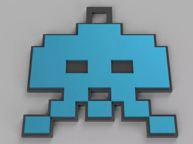 Móc Khóa Space Invaders / Space Invaders Keychains - Image 3