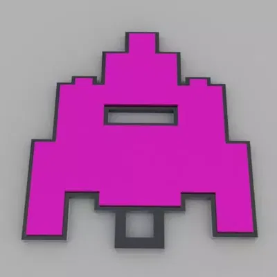 Móc Khóa Space Invaders / Space Invaders Keychains