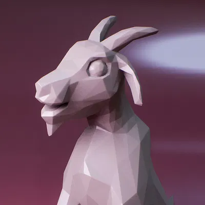 Mô hình Dê Low Poly