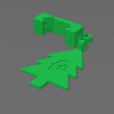 Charm Cây Thông Noel Gắn Ray Picatinny