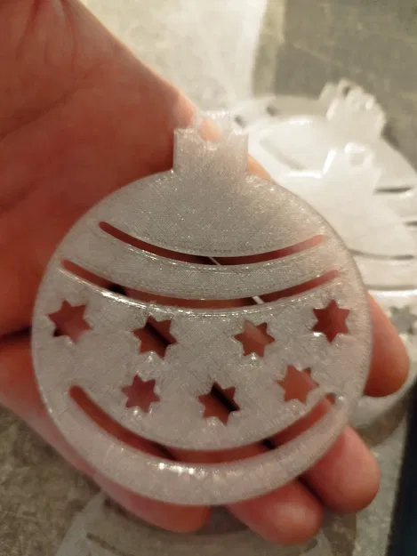 Quả châu cây thông Noel phẳng có ngôi sao - Image 4