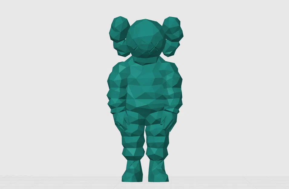 Móc Khóa KAWS Low-Poly - Image 2
