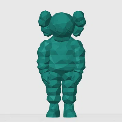 Móc Khóa KAWS Low-Poly