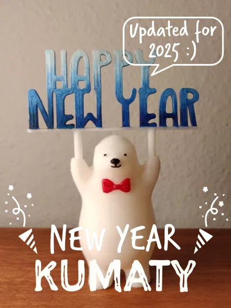KUMATY: Gấu Bắc Cực Chúc Mừng Năm Mới 2025 - Image 1