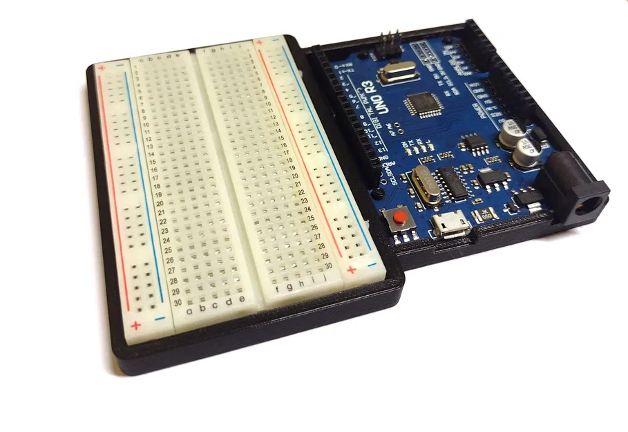 Hộp/Giá đỡ Arduino Uno + Breadboard - Image 1