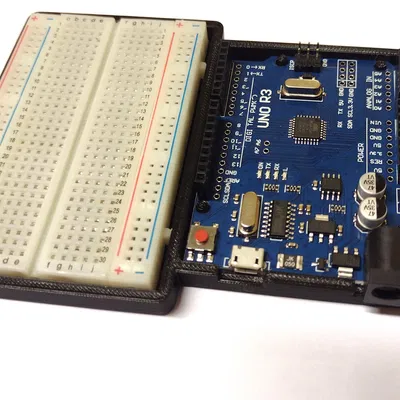 Hộp/Giá đỡ Arduino Uno + Breadboard