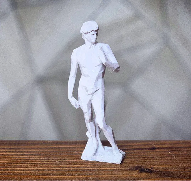 Tượng David của Michelangelo Phong Cách Low Poly - Image 2