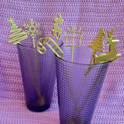 Que Khuấy Đồ Uống Giáng Sinh