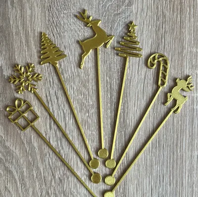 Que Khuấy Đồ Uống Giáng Sinh