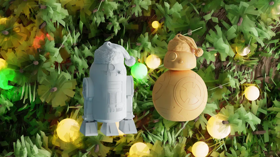 R2D2 & BB8 Star Wars - Móc Trang Trí Giáng Sinh - Image 1