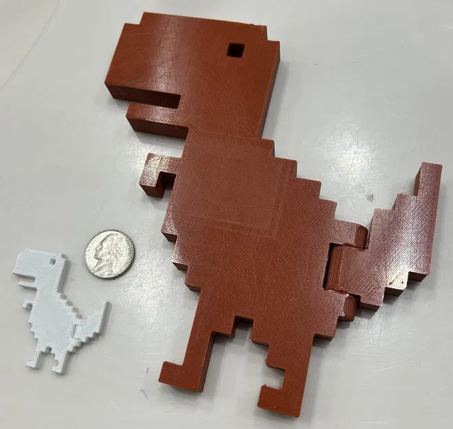 Khủng Long Lỗi Google - Đuôi Xoay, In Liền Khối (Cỡ Nhỏ & Lớn) - Image 1