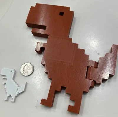 Khủng Long Lỗi Google - Đuôi Xoay, In Liền Khối (Cỡ Nhỏ & Lớn)