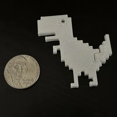 Khủng Long Lỗi Google - Đuôi Xoay, In Liền Khối (Cỡ Nhỏ & Lớn)