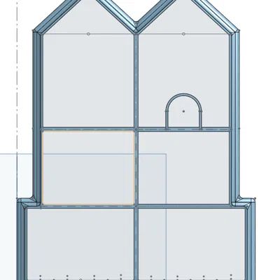 Khuôn Cắt Bánh Gừng Hình Nhà 3D